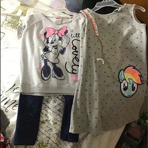 My little pony dress and Minnie set